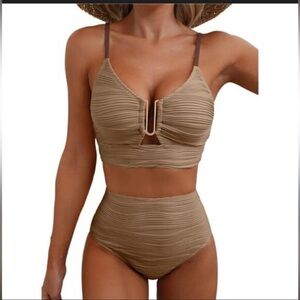 Tan Two-Piece Bikini Set